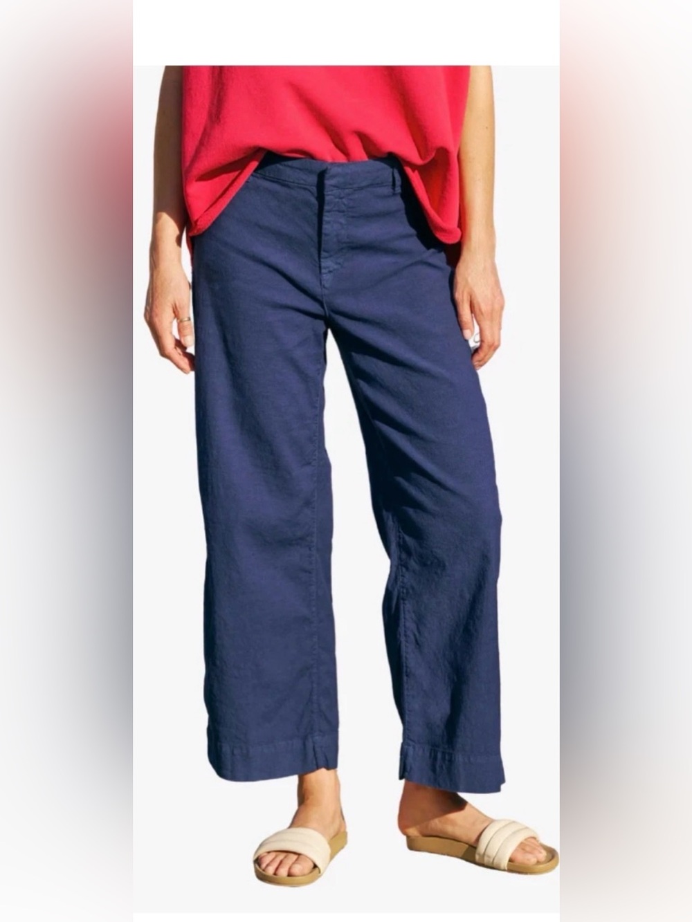 Frank & Eileen Wexford The Trouser in Summer Navy 14 XL